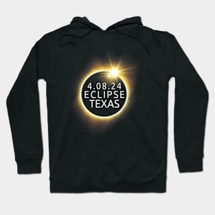 North America Total Solar Eclipse 2024 Texas Usa Astronomy Hoodie